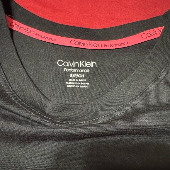 Calvin Klein Women's Charcoal Tee - Picture 4 of 5